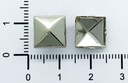 Tachas níquel cuadradas 10x10mm x 20gr.