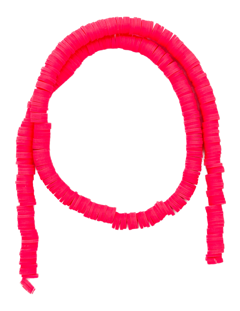 Tira Fimo plano 6 mm coral