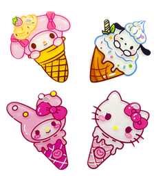 Dije acrílico plano Helado Sanrio (mod2) x 1 un.