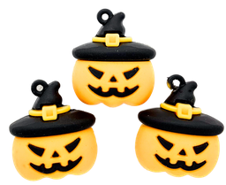 [12327] Dije de goma Calabaza Halloween x 1 un.