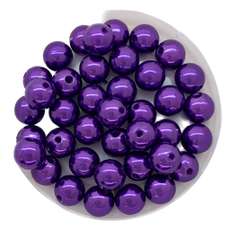 [11265] Perla plást. perlada violeta 8mm x 10g