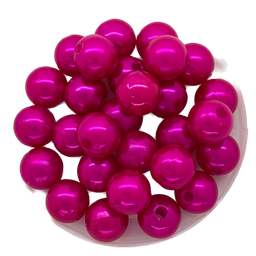 [11300] Perla plástica perlada magenta 10mm x 20g