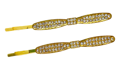 [6920236000893] Invisible c/strass mod3 dorado x 2 un.