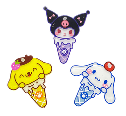 [12431] Dije acrílico plano Helado Sanrio (mod1) x 1 un.