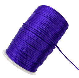 Cordón de seda violeta 2mm