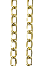[10381] Cadena aluminio dorada x 1m #9