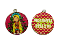 [12334] Dije Porfis medalla redonda virgen #13 x 1un.