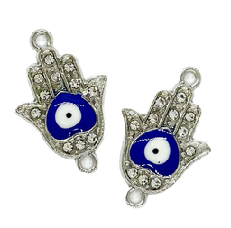 [12205] Dije fundición manito hamsa c/strass x 1 un.